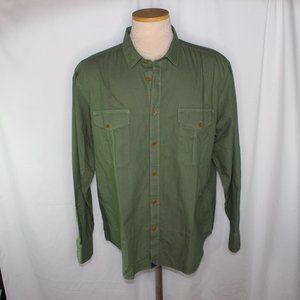 UNTUCKit Solid Green Dual Pocket Button Up Shirt